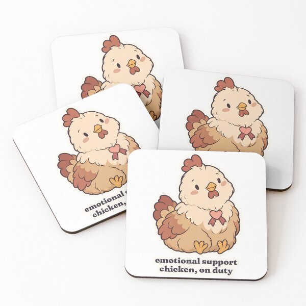 Item preview, Emotional Support Chicken On Duty Backyard Hen designed and sold by OuqCreations.