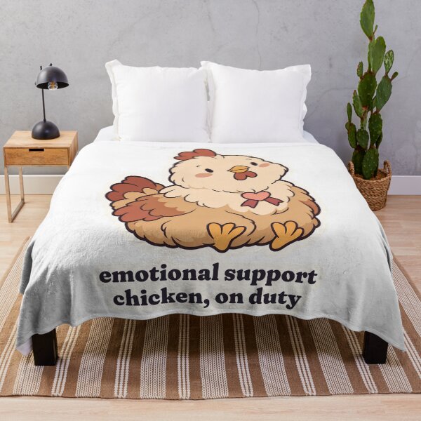 Item preview, Emotional Support Chicken On Duty Backyard Hen designed and sold by OuqCreations.