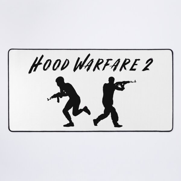 Item preview, Hood Warfare 2 Urban Gaming Shooter Black Silhouette Graphic designed and sold by kanjxtan.