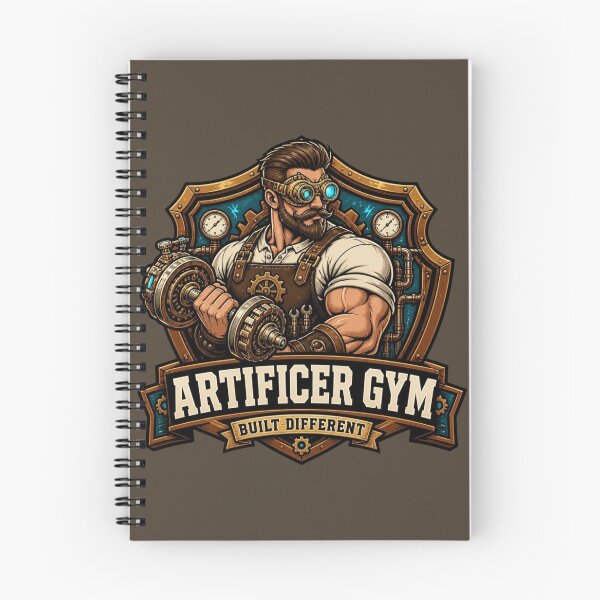 Item preview, Artificer Gym Built Different Steampunk Workout RPG designed and sold by Dice_Goblin_Studio.