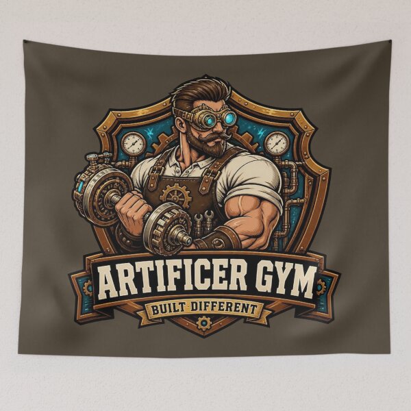 Item preview, Artificer Gym Built Different Steampunk Workout RPG designed and sold by Dice_Goblin_Studio.
