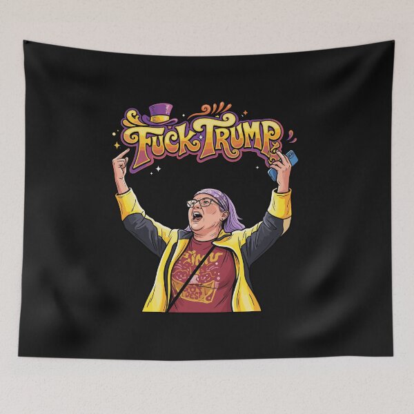 Item preview, fuk trump Aunt Sue Middle Finger Trump designed and sold by Designart68.