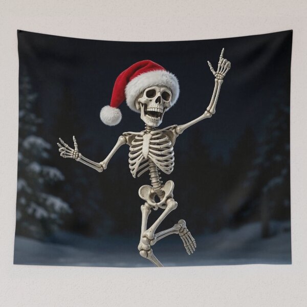 Item preview, Funny Dancing Christmas Skeleton designed and sold by SweetLilith.