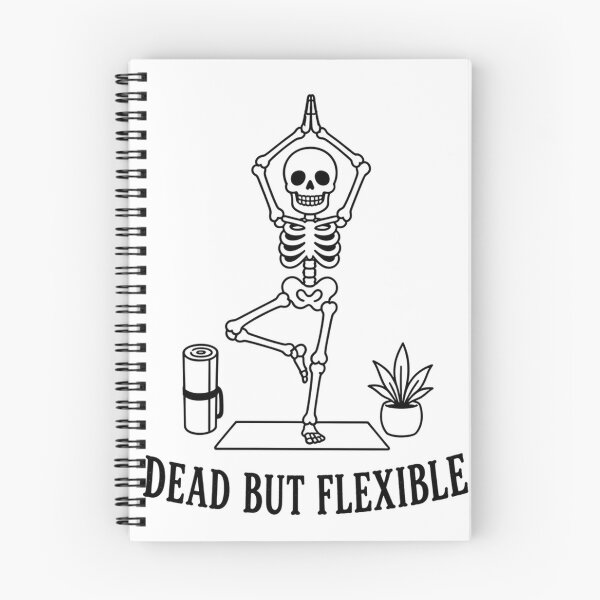 Item preview, Dead But Flexible – Funny Skeleton Yoga Gothic Graphic designed and sold by Per My Last Nerve Studio.