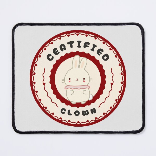 Item preview, Certified Clown Cute Bunny  designed and sold by Stacey Roman.