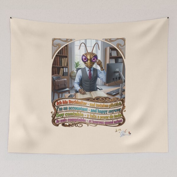 Item preview, Grasshopper JOGUE by HERMIE: Accountant Finance Job Pop Art designed and sold by HERMIE-design.