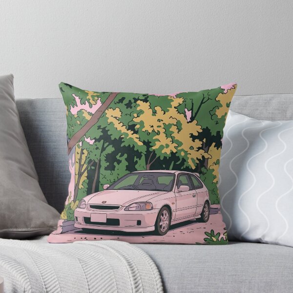 Item preview, Honda Civic EK9 Type R Retro Anime Aesthetic JDM Hatchback Art designed and sold by Motorline44.
