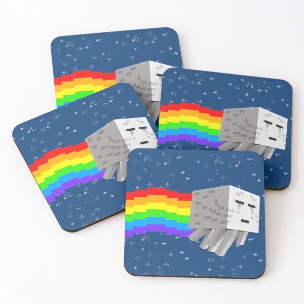 Item preview, Ghast Nyan Cat Pixel Art Y2K Retro Internet Aesthetic designed and sold by TrxshWear.
