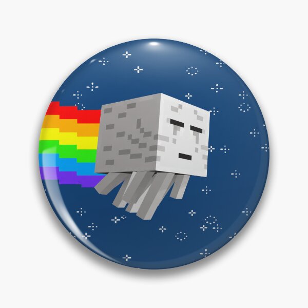Item preview, Ghast Nyan Cat Pixel Art Y2K Retro Internet Aesthetic designed and sold by TrxshWear.