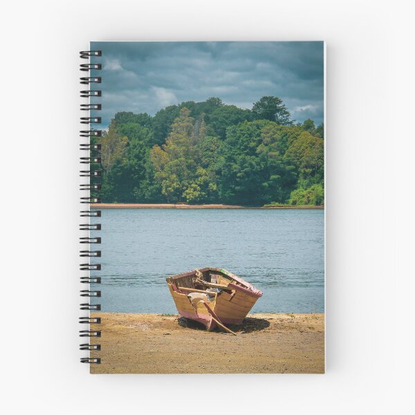 Item preview, Small Yellow Boat on the Valdivia River, Chile designed and sold by DFLC Prints.