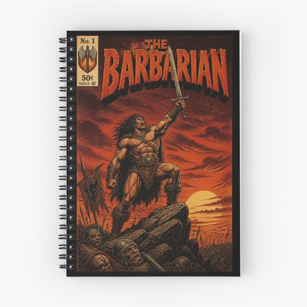 Item preview, The Barbarian - Berserker Rage Retro Comic Cover | TTRPG Fantasy  designed and sold by Dice_Goblin_Studio.
