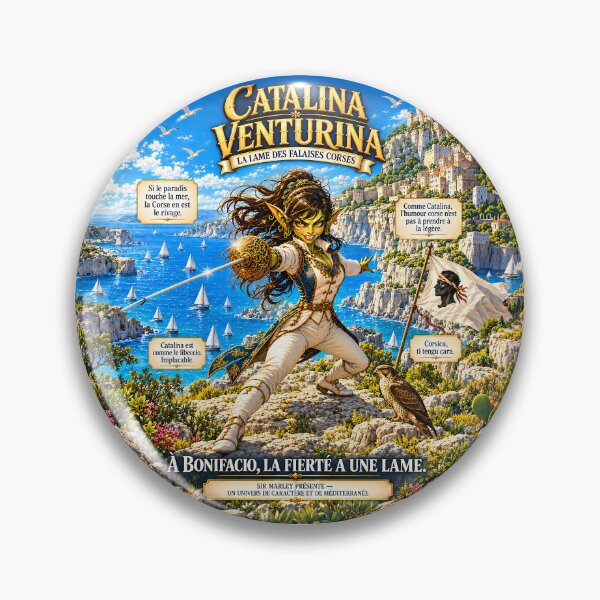 Item preview, Catalina Venturina – The blade of the Corsican cliffs designed and sold by sirmarleyart.