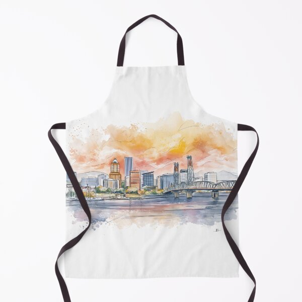 Item preview, Portland Skyline at Sunset designed and sold by kolonjArt.