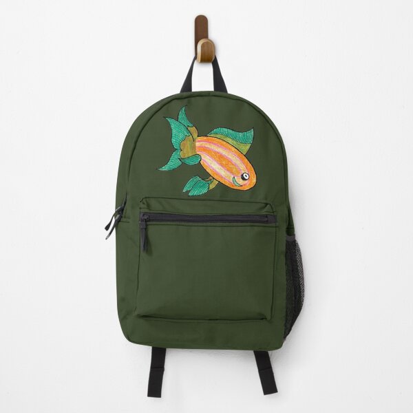 Item preview, Cute Orange Striped Fish Illustration — Hand Drawn Tropical Fish Art designed and sold by Ihor Ivanov.