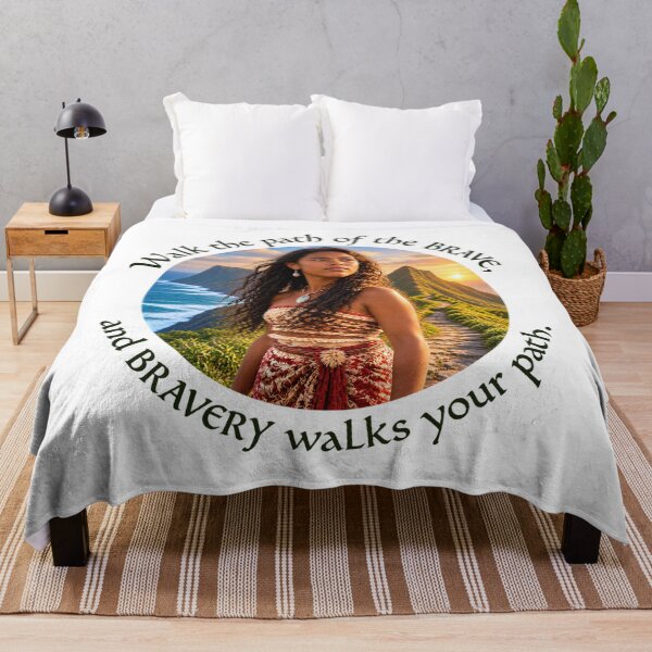 Item preview, Walk the path of the brave, and bravery walks your path designed and sold by ShakaLife.org.