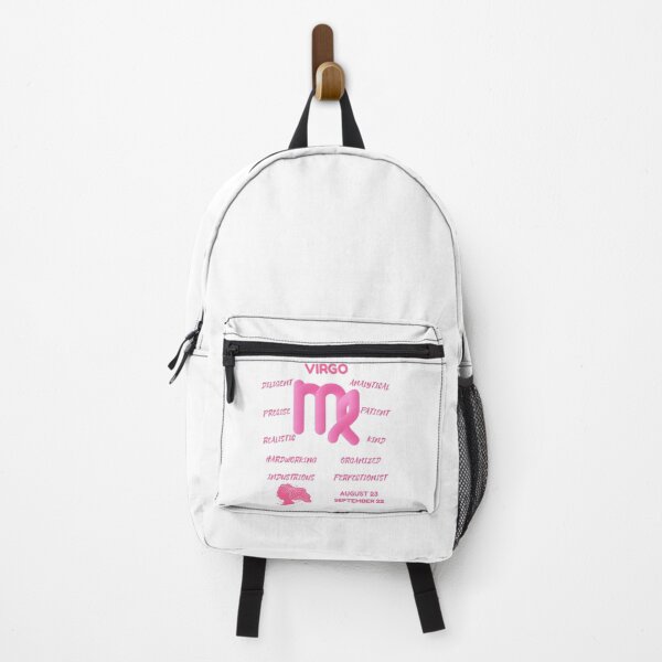 Item preview, Virgo Zodiac Sign Astrology Symbol Horoscope - Soft Pink & White designed and sold by ZODIARA.