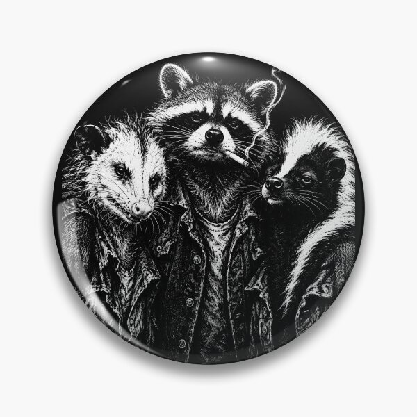 Item preview, Night Trash Panda Crew Raccoon Opossum Skunk designed and sold by MagicTheDog.
