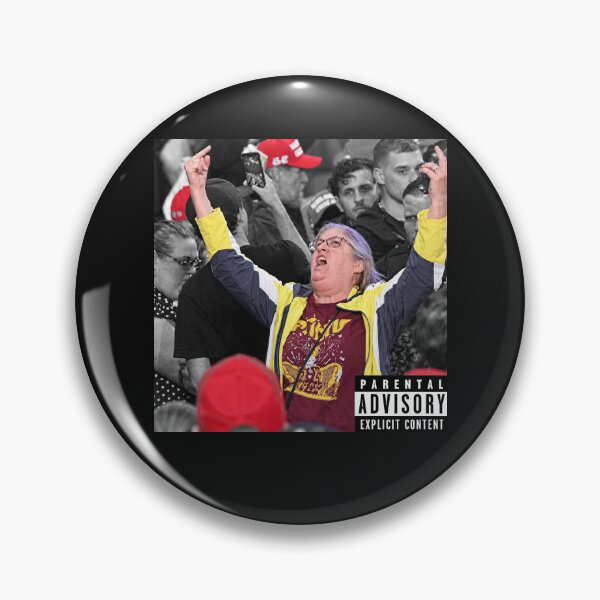 Item preview, Funny Angry Protest Woman Parental Advisory Album Cover Meme    designed and sold by Designart68.