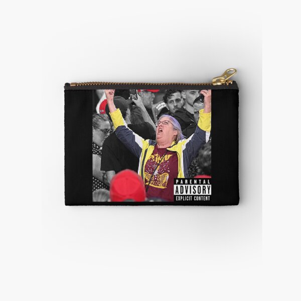 Item preview, Funny Angry Protest Woman Parental Advisory Album Cover Meme    designed and sold by Designart68.