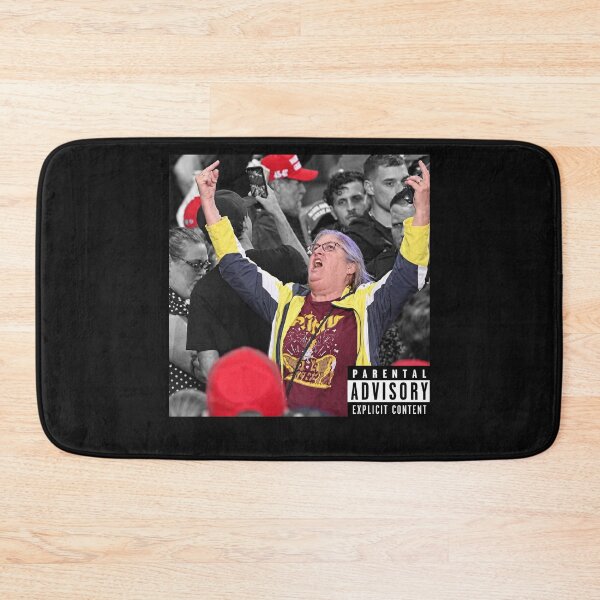 Item preview, Funny Angry Protest Woman Parental Advisory Album Cover Meme    designed and sold by Designart68.