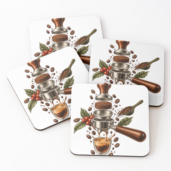 Item preview, Espresso Extraction Laboratory – Home Barista Illustration designed and sold by Xnuery.