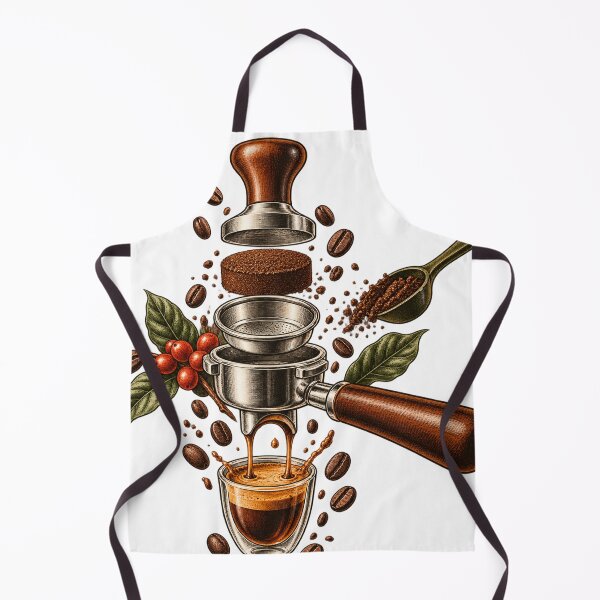 Item preview, Espresso Extraction Laboratory – Home Barista Illustration designed and sold by Xnuery.