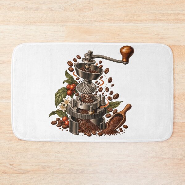 Item preview, Coffee Grinder Burr Anatomy – Home Barista Illustration designed and sold by Xnuery.