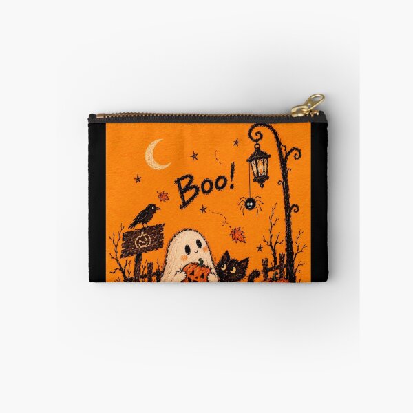 Item preview, Boo Ghost Cat Pumpkin - Cute Halloween designed and sold by WavyCurve.