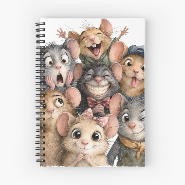 Item preview, Comical Mice Group Selfies designed and sold by Beyond The Canvas.