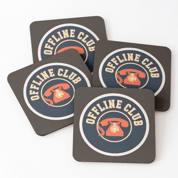 Item preview, Offline Club Retro Rotary Phone Vintage Badge Design designed and sold by peterdesigns.