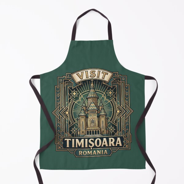 Item preview, Visit Timișoara Romania Art Deco Travel Emblem designed and sold by AIG - Andrei Ilie Graphics.