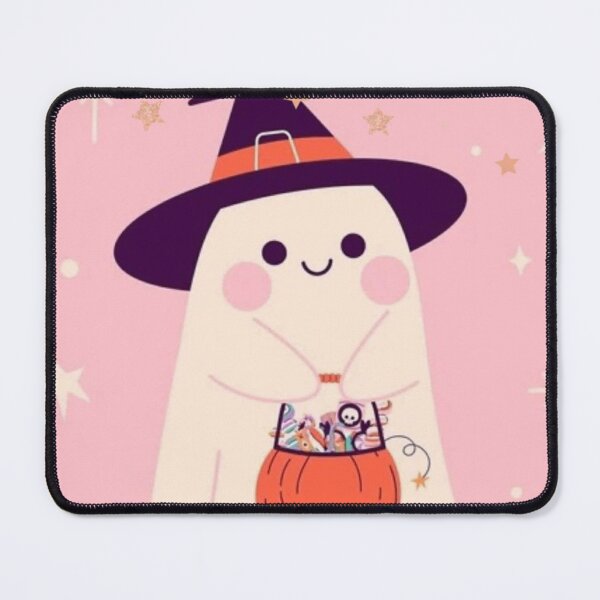 Item preview, Pink Cute Ghost Witch - Candy Pumpkin Halloween designed and sold by WavyCurve.