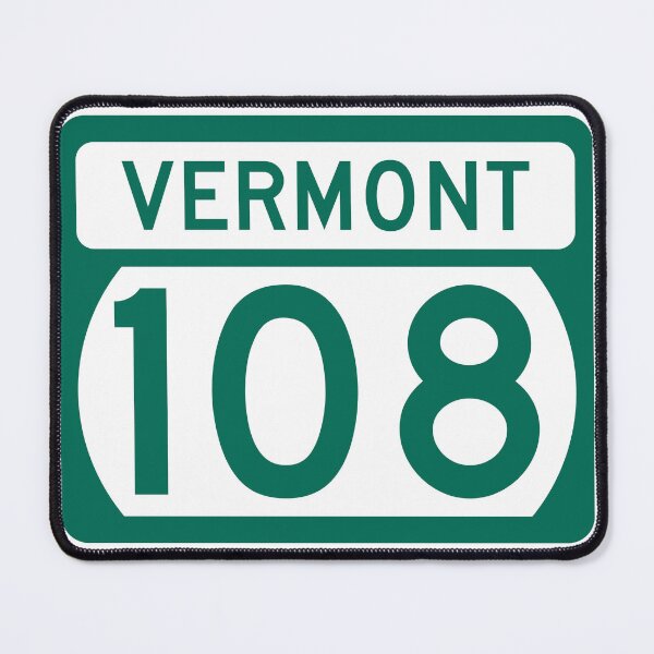 Item preview, Vermont Route 108 – Smugglers' Notch Scenic Highway – Green Mountains Vintage Road Sign designed and sold by NewNomads.
