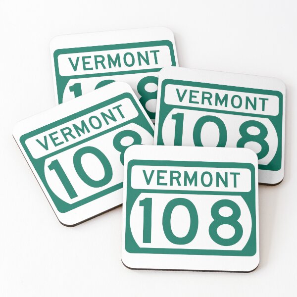 Item preview, Vermont Route 108 – Smugglers' Notch Scenic Highway – Green Mountains Vintage Road Sign designed and sold by NewNomads.