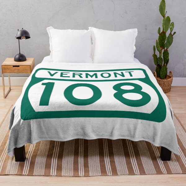 Item preview, Vermont Route 108 – Smugglers' Notch Scenic Highway – Green Mountains Vintage Road Sign designed and sold by NewNomads.