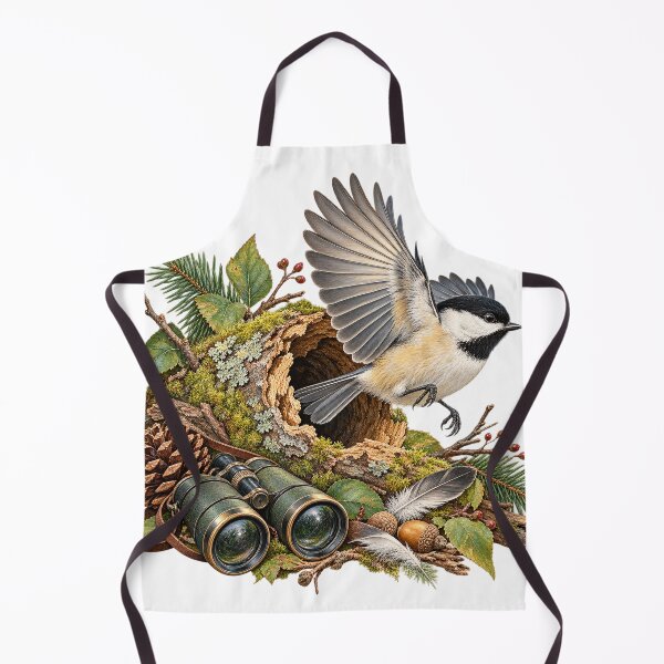 Item preview, The Backyard Bird Log – Birdwatching Illustration designed and sold by Xnuery.
