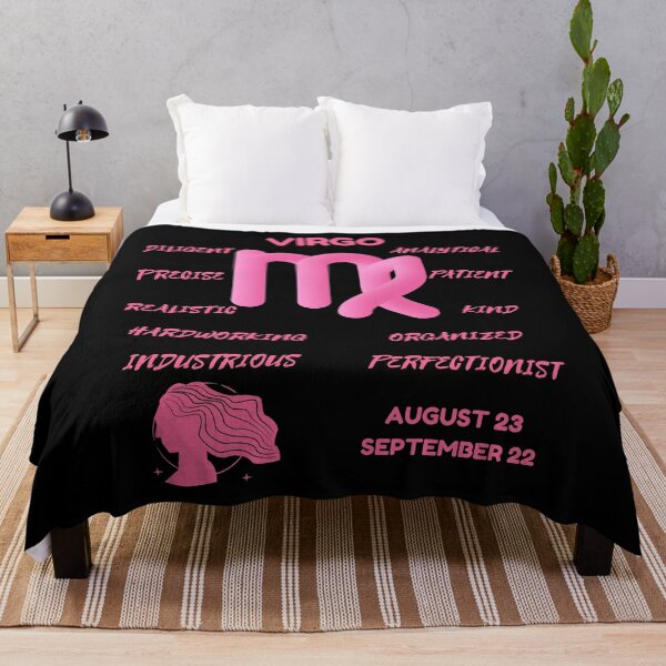 Item preview, Virgo Zodiac Sign Astrology Symbol Horoscope - Soft Pink & Black designed and sold by ZODIARA.