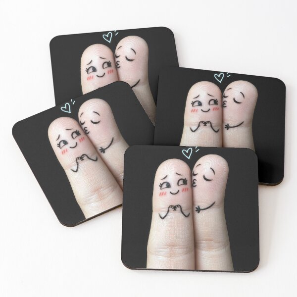 Item preview, Two Finger with Romantic Expressions designed and sold by Maria Dryfhout.