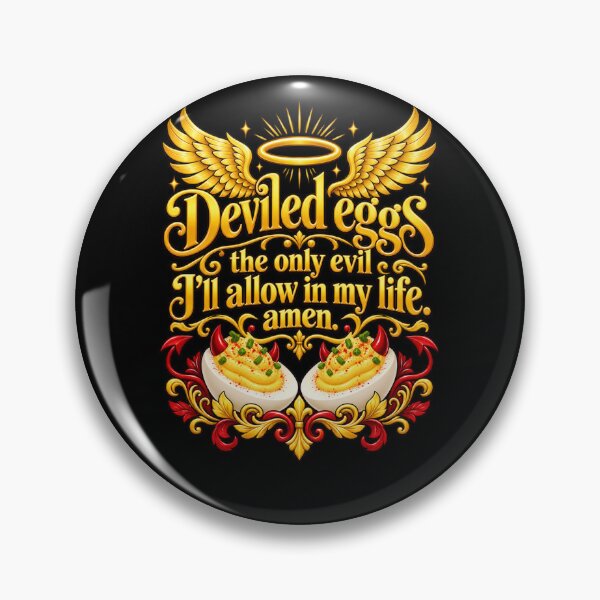 Item preview, Deviled Eggs Angel Wings Humor designed and sold by ROUX-ART.