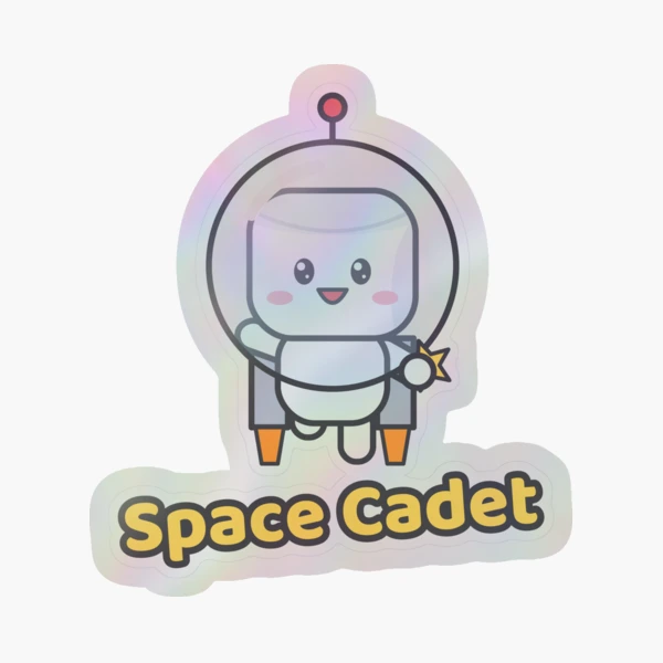 Out of This World - Cute Astronaut Marshmallow Pip in Space — Sticker by BiMood