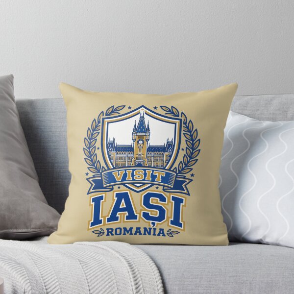 Item preview, Visit Iași Romania Palace of Culture Crest designed and sold by AIG - Andrei Ilie Graphics.