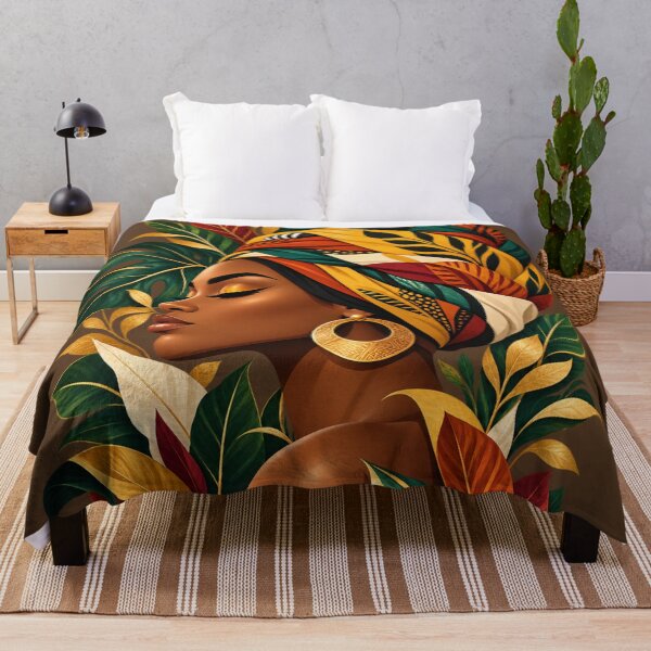 Item preview, Royal African Beauty – Colorful Tropical Queen designed and sold by symbolic Tees.
