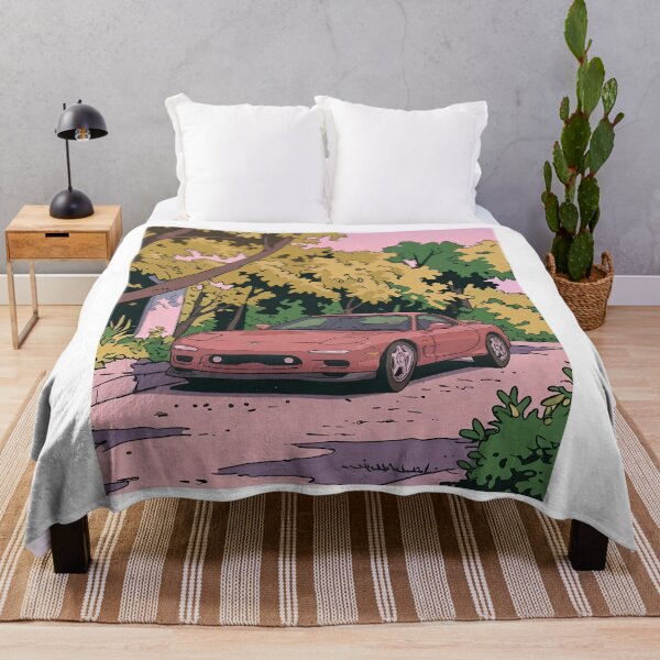 Item preview, Mazda RX7 FD3S Retro Anime Aesthetic Rotary JDM Sports Car Art designed and sold by Motorline44.