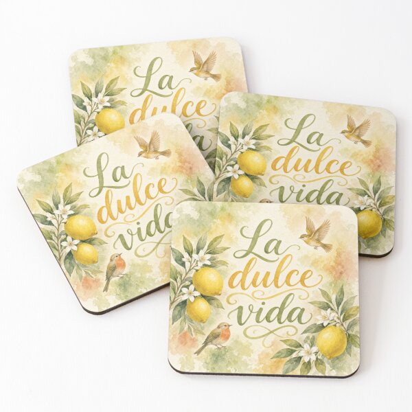 Item preview, La Dulce Vida Lemon Watercolor Art designed and sold by HappyOops.