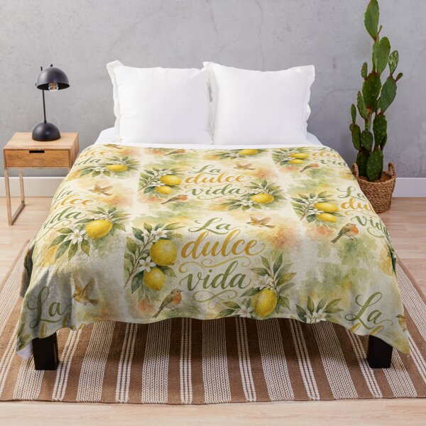 Item preview, La Dulce Vida Lemon Watercolor Art designed and sold by HappyOops.