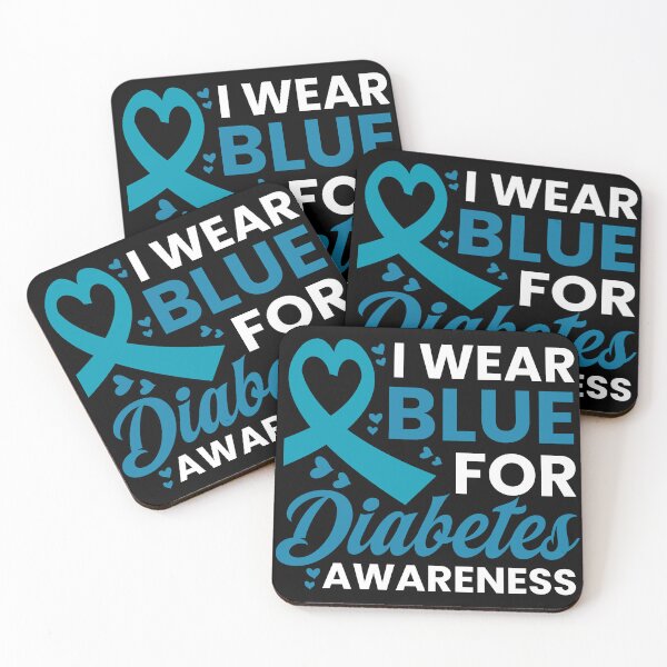 Item preview, I Wear Blue for Diabetes Awareness – Blue Ribbon Support Shirt designed and sold by Teetreasure2.