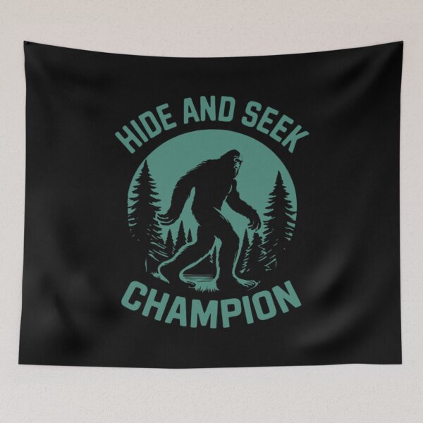 Item preview, Hiking Big Foot Hide & Seek Champion design designed and sold by Mad Apparel.