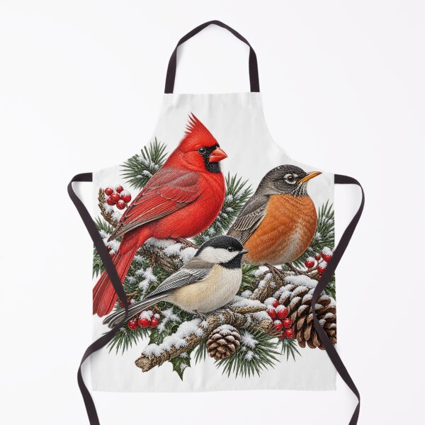 Item preview, Winter Bird Count – Winter Birds Illustration designed and sold by Xnuery.