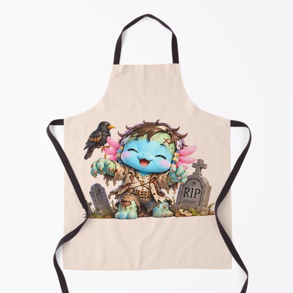 Item preview, Lolan the Zombie | Cute Axolotl Zombie | Fantasy Monster Art designed and sold by Zaru Art Studio.