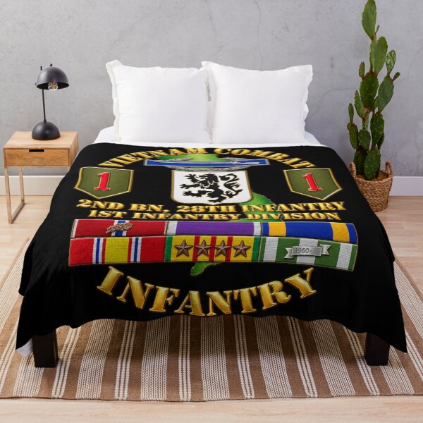 Item preview, Vietnam Combat Veteran - 2nd Bn, 28th Inf 1st Inf Div - VN SVC w bronze star w OLC - 4 Stars - 3D - Transparent designed and sold by Military Insignia Products.
